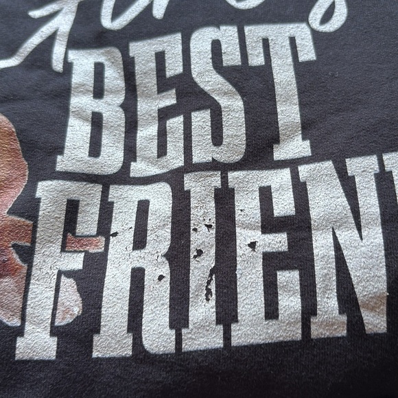 Boxers Are a Girl's Best Friend Black Hoodie - Picture 3 of 4